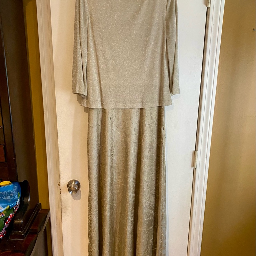 Rachel Kate Long Sleeve Dress in Gold